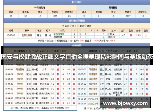 国安与权健激战正酣文字直播全程呈现精彩瞬间与赛场动态