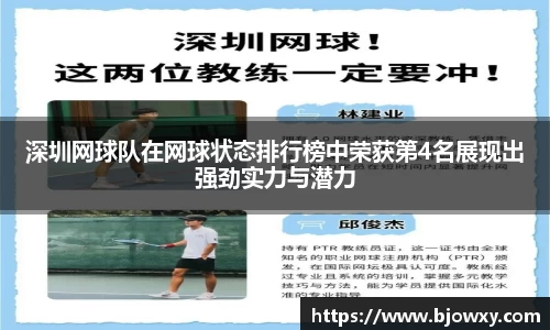 深圳网球队在网球状态排行榜中荣获第4名展现出强劲实力与潜力